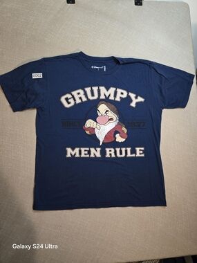 Disney Navy Grumpy Graphic Men’s T-Shirt
